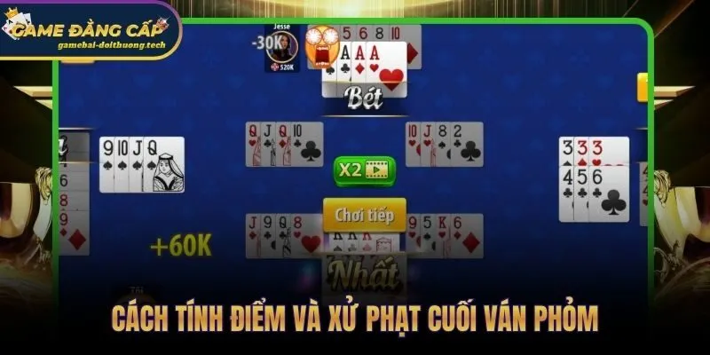 Bài rác còn trên tay và điểm phạt cuối ván Phỏm